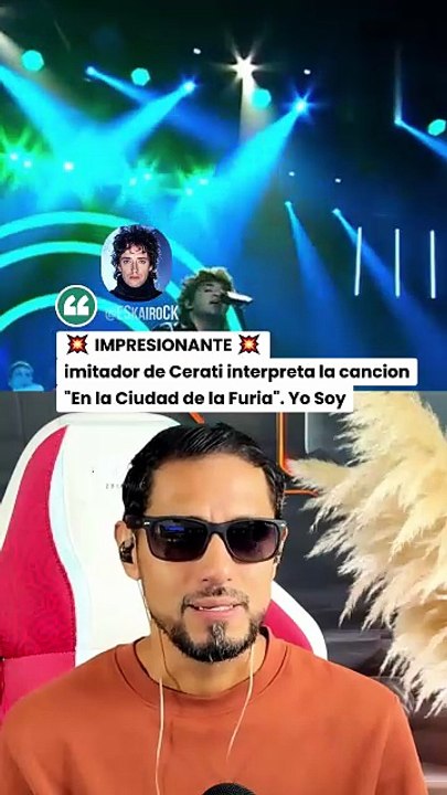 Imitador de Gustavo Cerati interpreta la canción "En la Ciudad de la Furia".