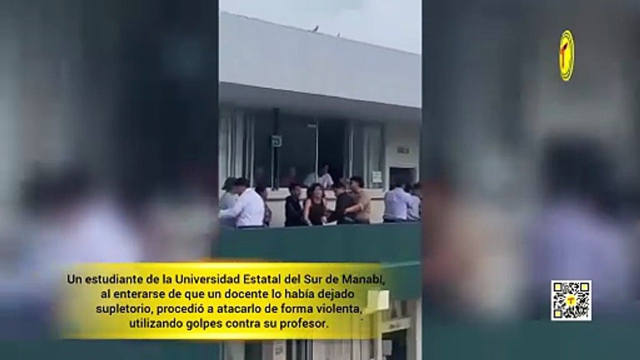 ESTUDIANTE ATACA CON GOLPES A SU PROFESOR AL SABER QUE LO DEJÓ SUPLETORIO