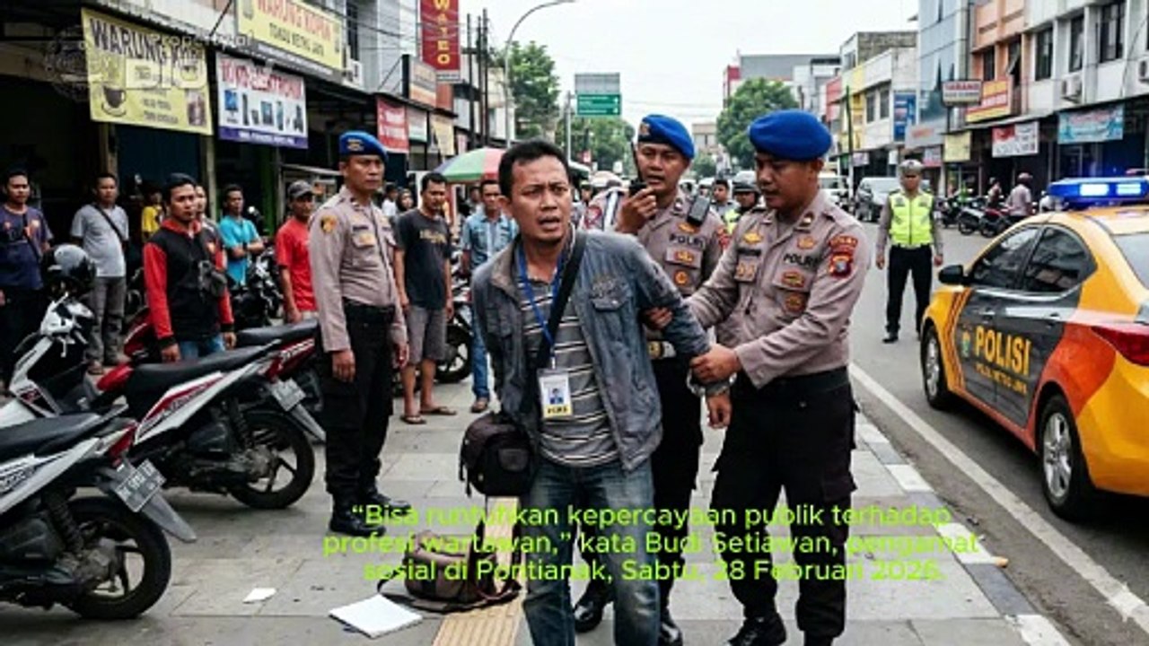 Oknum Wartawan Diduga Peras Rp7 Miliar, Pengusaha Pontianak, Rusak Reputasi Organisasi Profesi