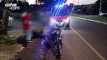 Motociclista de 19 anos fica ferido após bater na traseira de carro na Avenida Maripá, em Toledo