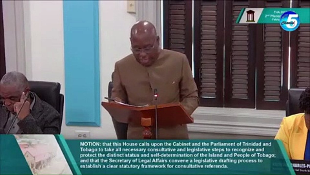 TOBAGO CLOSER TO AUTONOMY