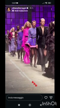 Chiara Ferragni story alle sfilate di moda