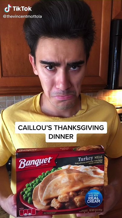 Caillou's thanksgiving dinner