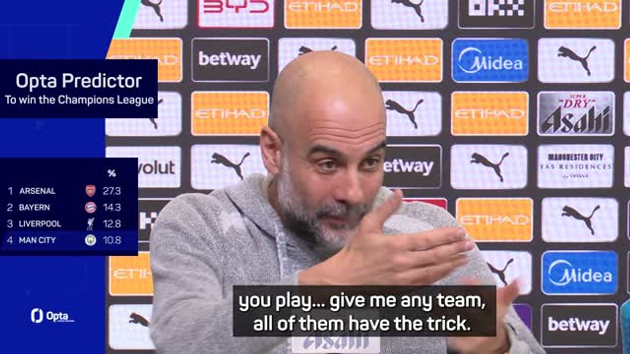 Don't say Arsenal have an easy Champions League draw - Guardiola