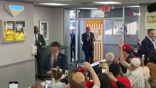 Trump'ın hamburgerci ziyareti olay oldu
