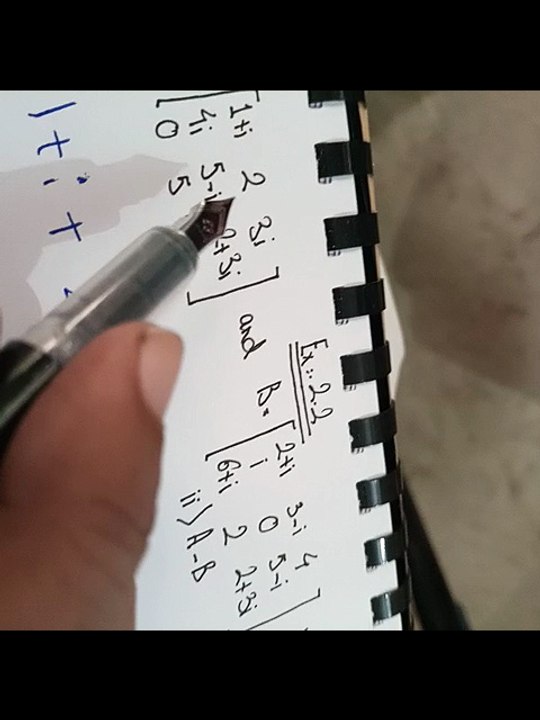 Class 11 maths sindh board New book Chapter 2 Exercise 2 2 Matrices and Determinants q 1