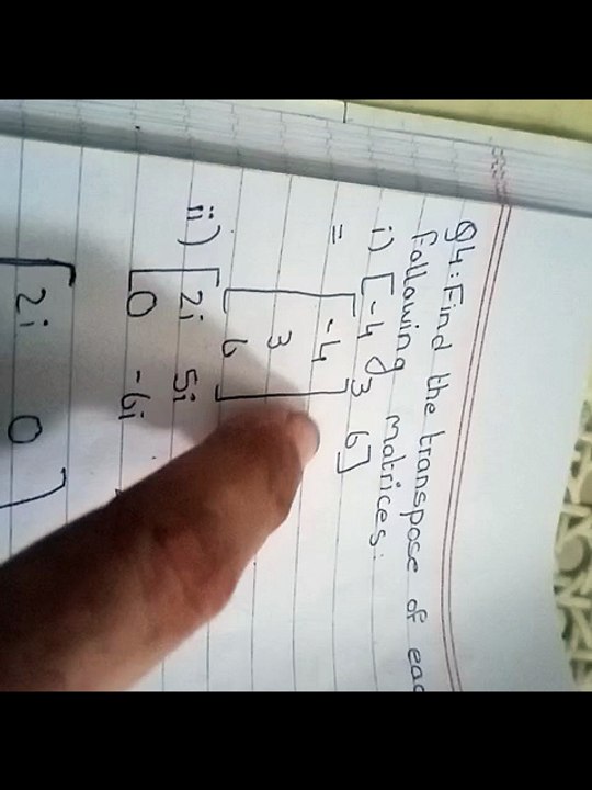 Class 11 maths sindh board New book Chapter 2 Exercise 2.1 Introduction Matrices and Determinants q 4,5,6