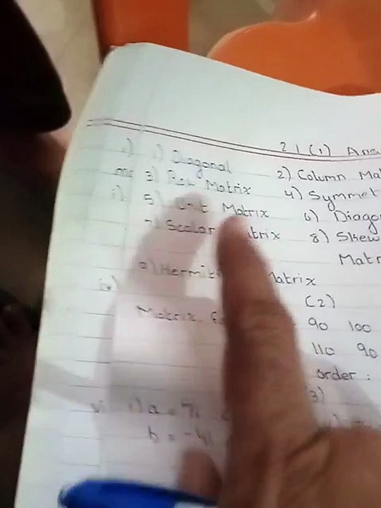 Class 11 maths sindh board New book Chapter 2 Exercise 2.1 Matrices and Determinants part 1