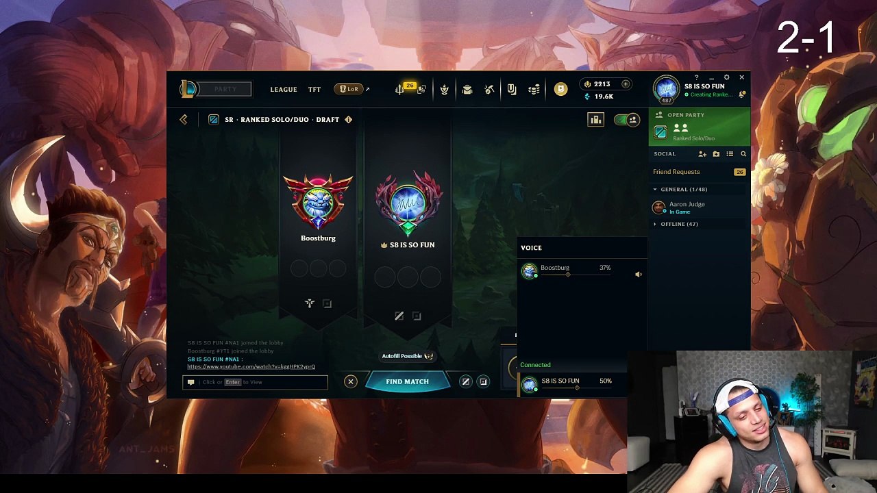 League of Legends #132: "Chatter sings to get unbanned from TTs chat"