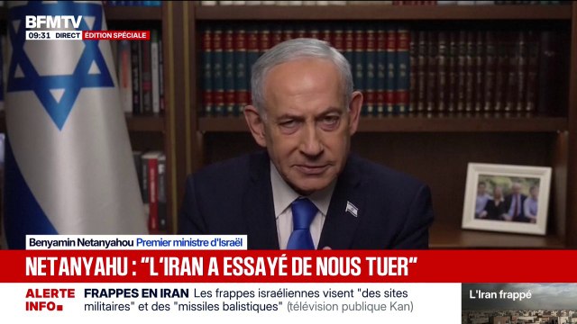 Avec les États-Unis nous allons frapper ce régime terroriste , déclare Benjamin Netanyahu