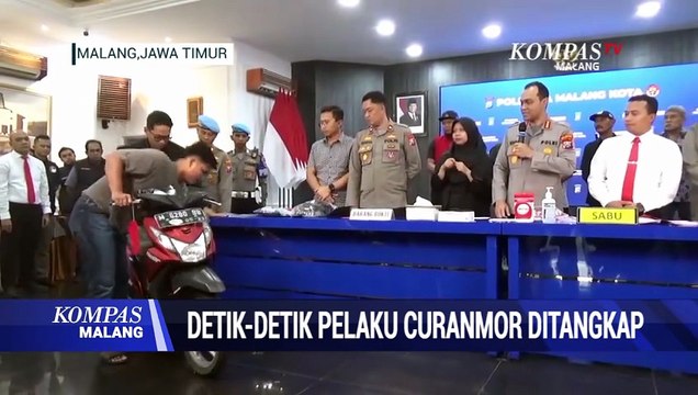Detik-Detik Pelaku Curanmor Ditangkap, Beraksi di 6 TKP!