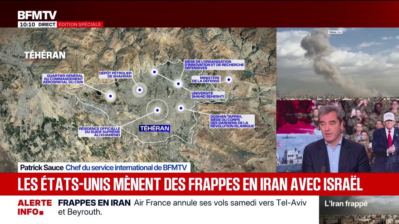 Iran: les lieux stratégiques visés par les États-Unis et Israël