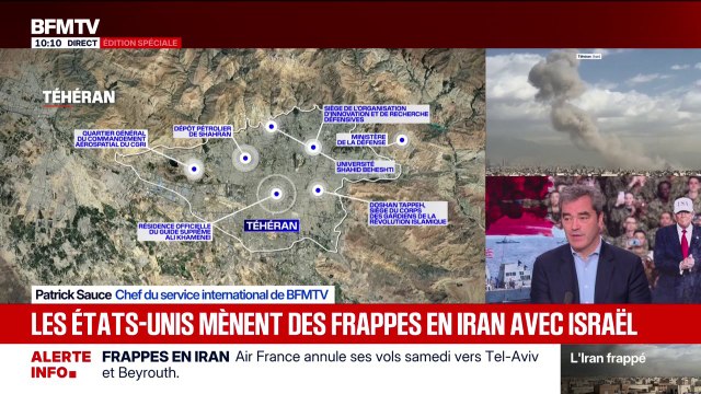 Iran: les lieux stratégiques visés par les États-Unis et Israël
