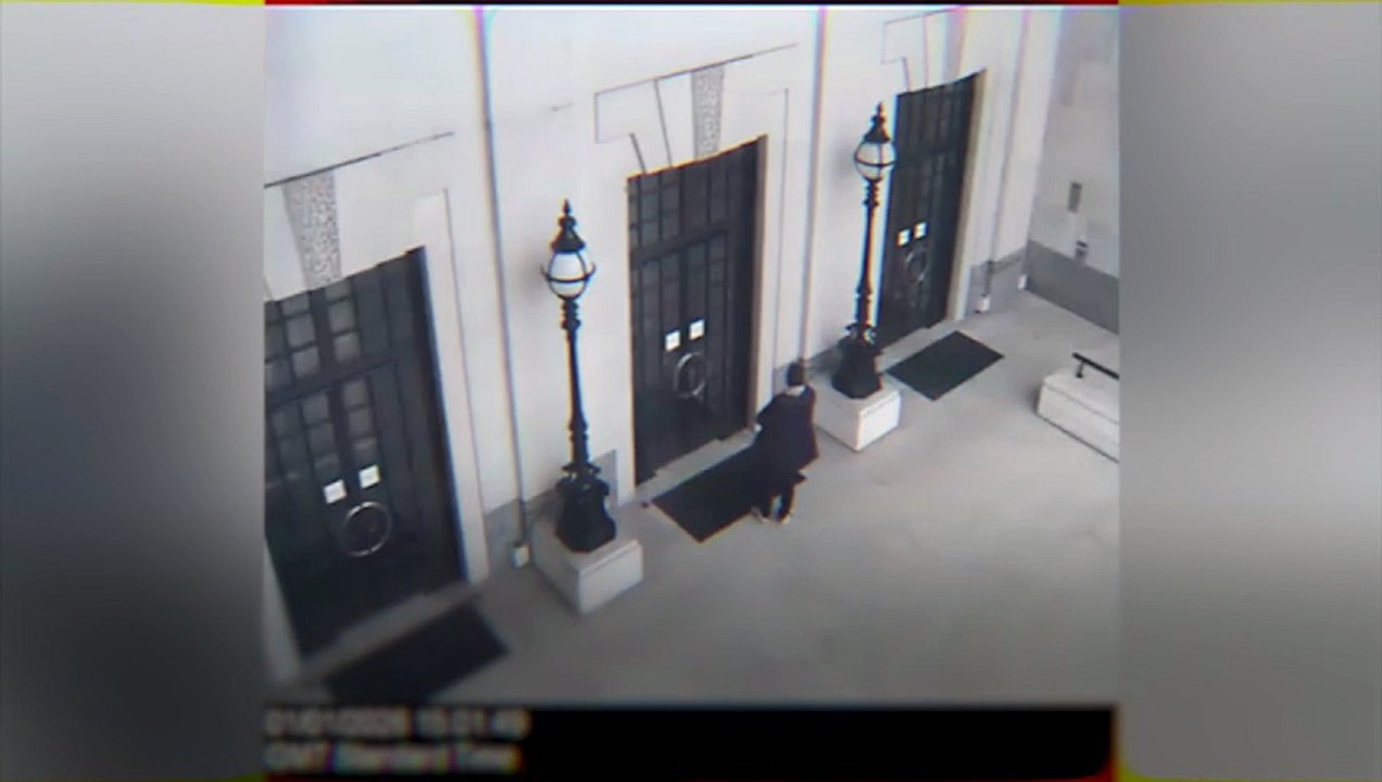 CCTV captured moment asylum seeker left fake stick of dynamite outside MI5 HQ