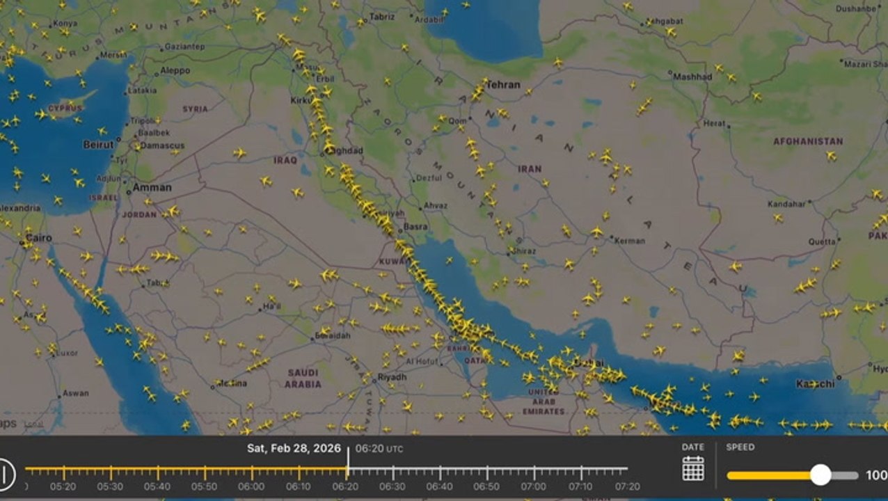 Flights divert Iran after US and Israel launch strikes