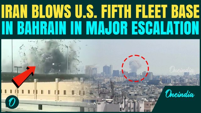 Iran WREAKS Havoc on Bahrain Air Base; Fires Ballistic Missiles After U.S-Israel Attack on Tehran