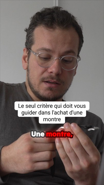 Ça devrait être votre seul et unique critère pour choisir une #montre