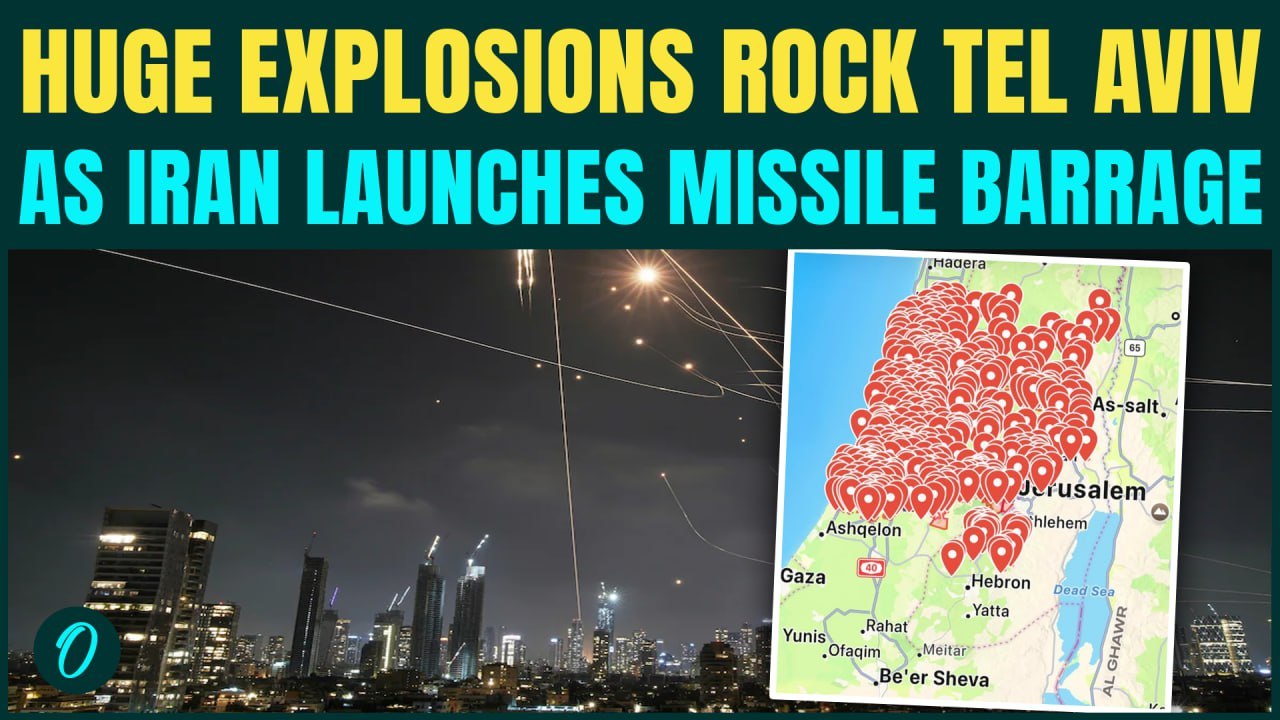 Iran HAMMERS Israeli Air Defenses; RAINS Over 100 Missiles on Tel Aviv | Israelis Run for Shelters
