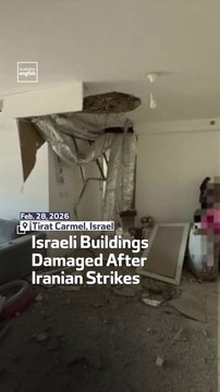 Israeli Buildings Damaged After Iranian Strikes