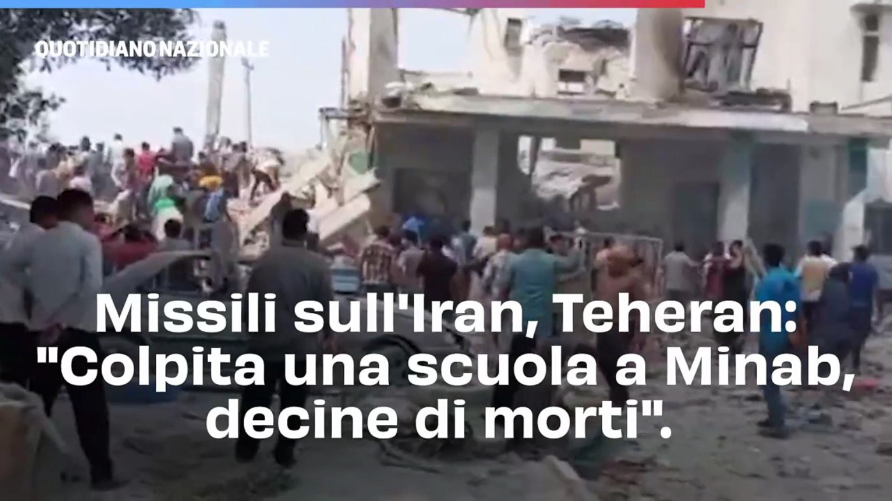 Missili sull'Iran, Teheran: "Colpita una scuola a Minab, decine di morti".