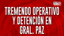 Tremendo operativo y detención en General Paz