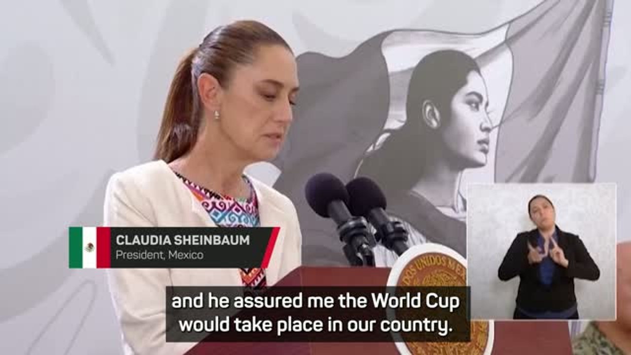 Mexican President reassures on World Cup safety as trophy arrives in country
