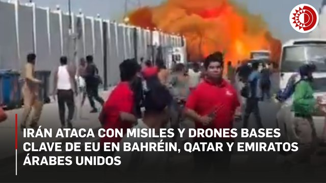 Responde Irán con misiles contra bases de la Quinta Flota y otros puntos estratégicos de EU en Medio Oriente