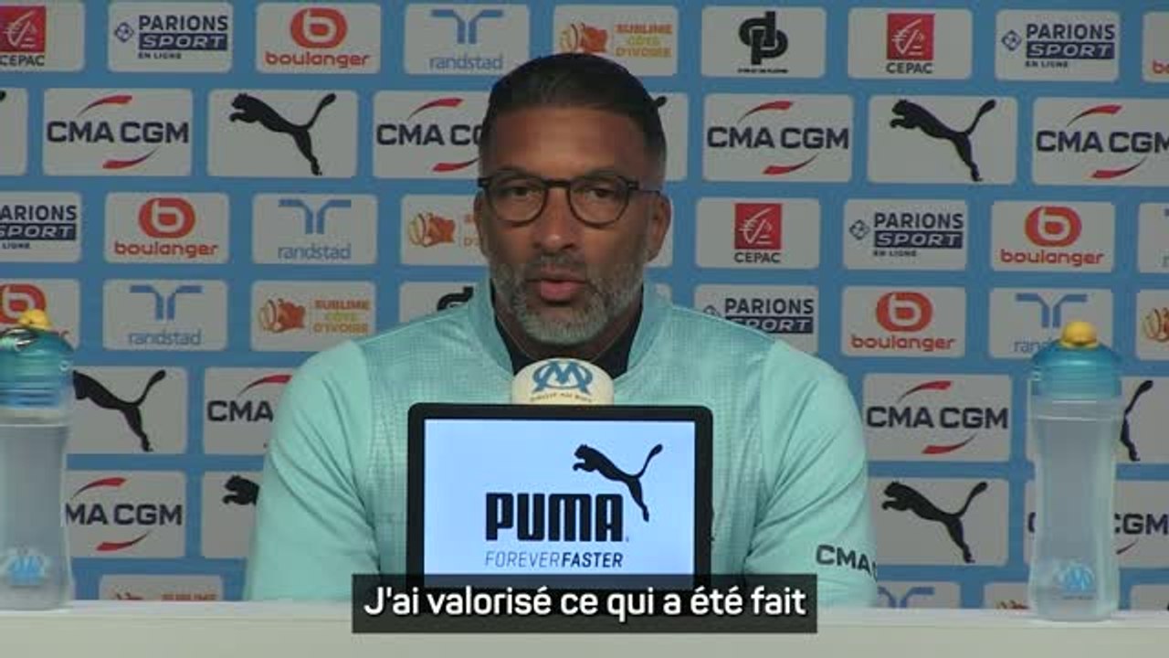 Marseille - Beye : "Je ne suis pas là pour tout renverser ou détruire ce qu'a fait De Zerbi"