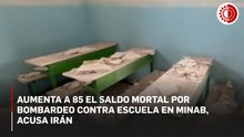 Condena gobierno de Irán ataque 'bárbaro' contra escuela primaria; asciende a 85 los fallecidos por bombardeo
