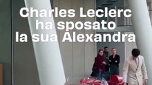 Charles Leclerc ha sposato la sua Alexandra: il video