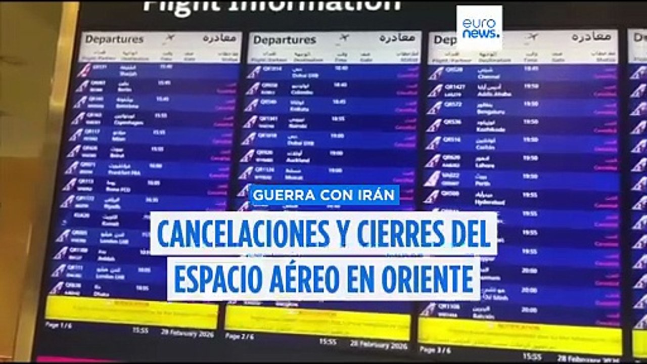 Más de 19.000 vuelos retrasados tras los ataques en Oriente Medio