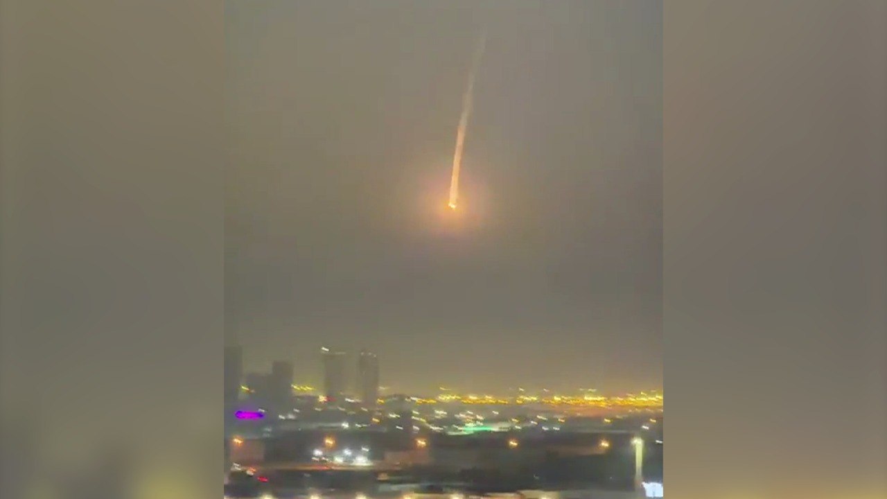 Missile spotted flying over Jebel Ali in UAE