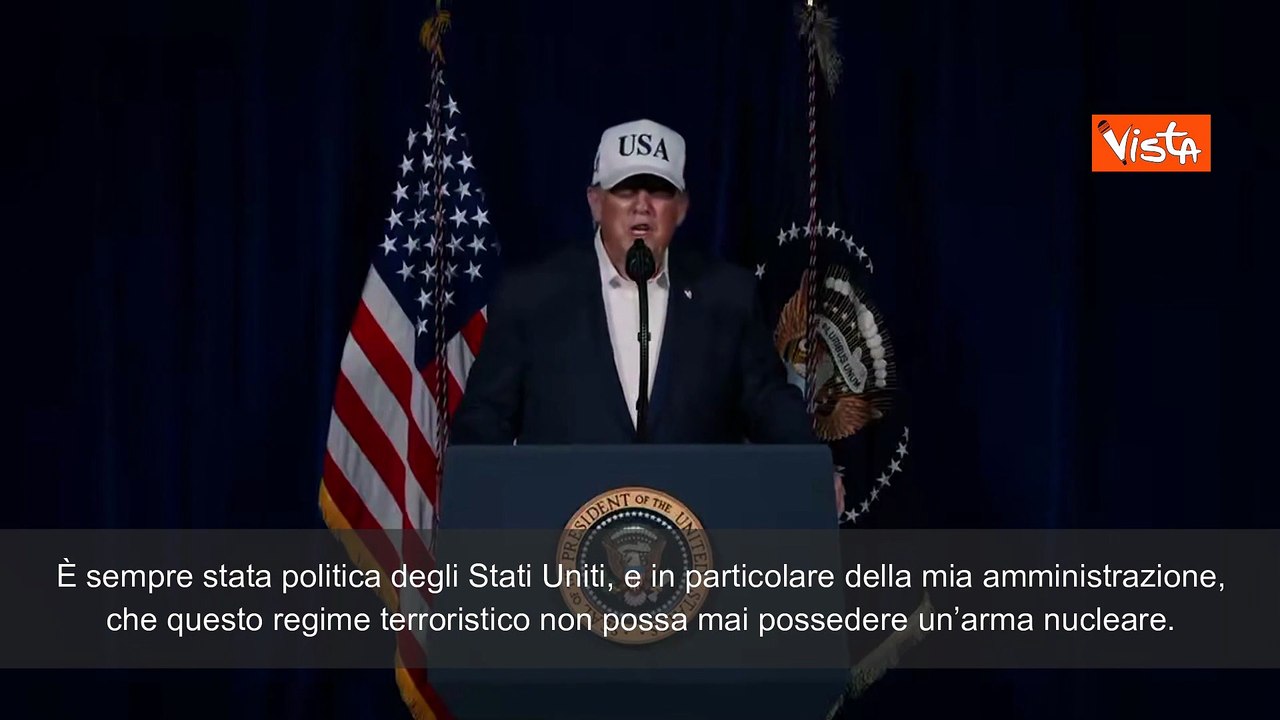 Attacco Iran, Trump: "Lo facciamo anche per difendere amici europei"