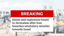 The Israel Defense Forces says retaliatory strikes have been launched by Iran on Israel, as US Presi