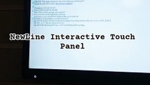 Configuring NewLine Touch Panel