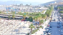TURCJA -WIDOK Z HOTELU NA PLAŻĘ W KUSADASI.