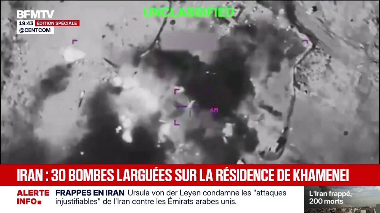 30 bombes ont été larguées sur le complexe résidentiel du guide suprême iranien Ali Khamenei