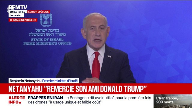 Frappes en Iran: Benjamin Netanyahu, Premier ministre israélien, remercie son ami Donald Trump