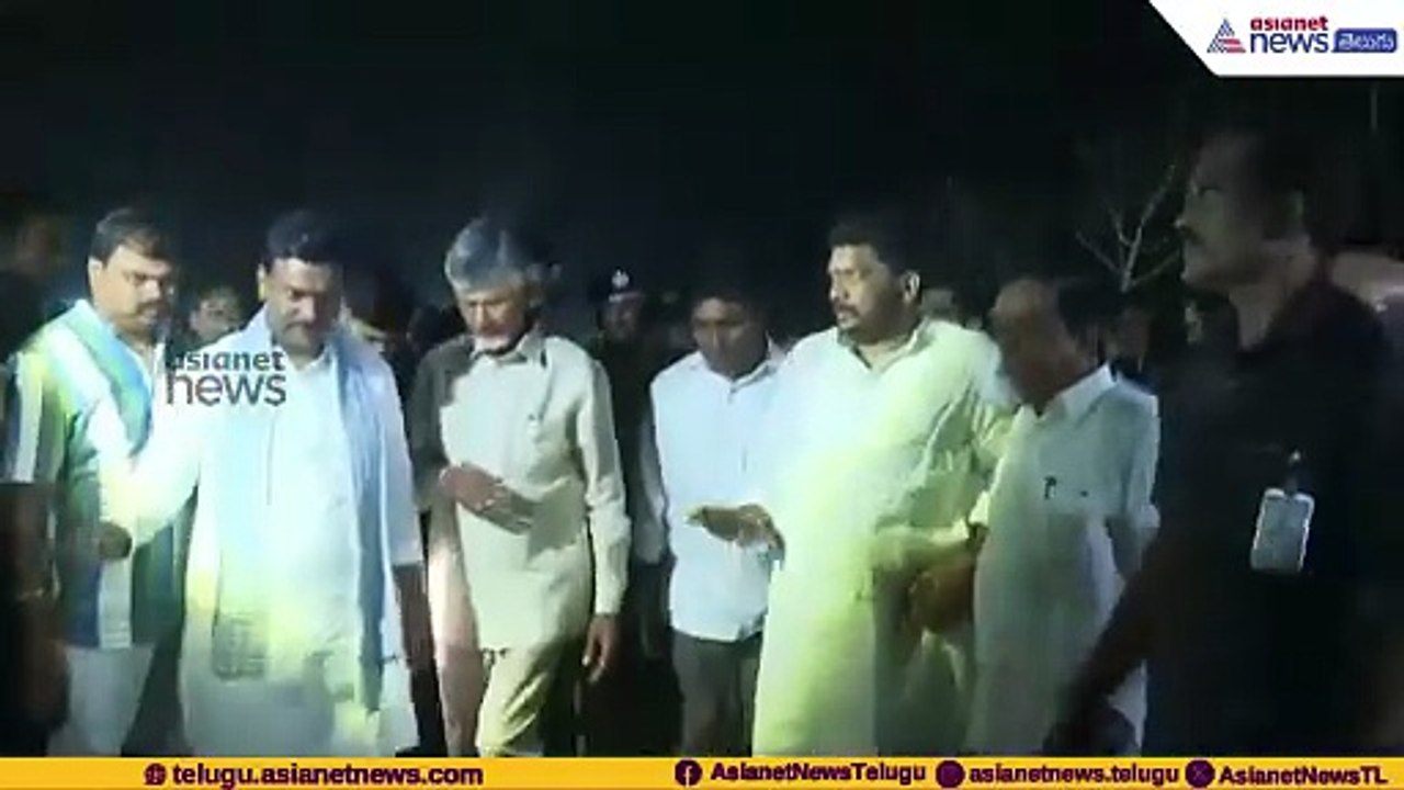 CM Chandrababu Naidu Visits Kakinada Vetlapalem Fireworks Incident Victims | Asianet News Telugu