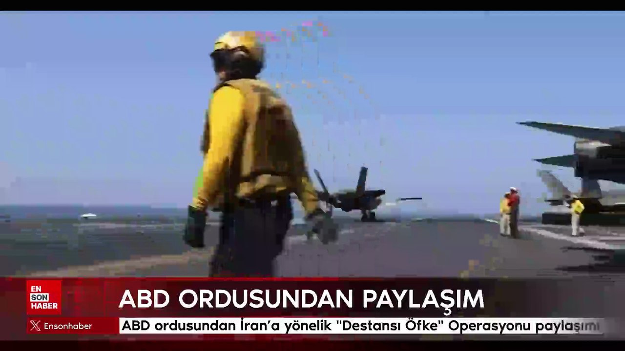 ABD ordusundan İran’a yönelik 'Destansı Öfke' Operasyonu paylaşımı