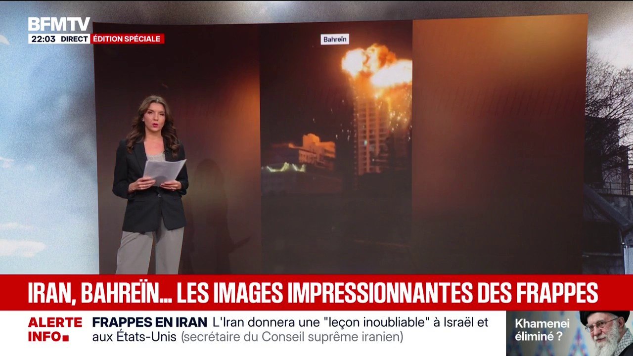 Iran, Bahreïn, Dubaï ... Les images impressionnantes des frappes au Moyen-Orient