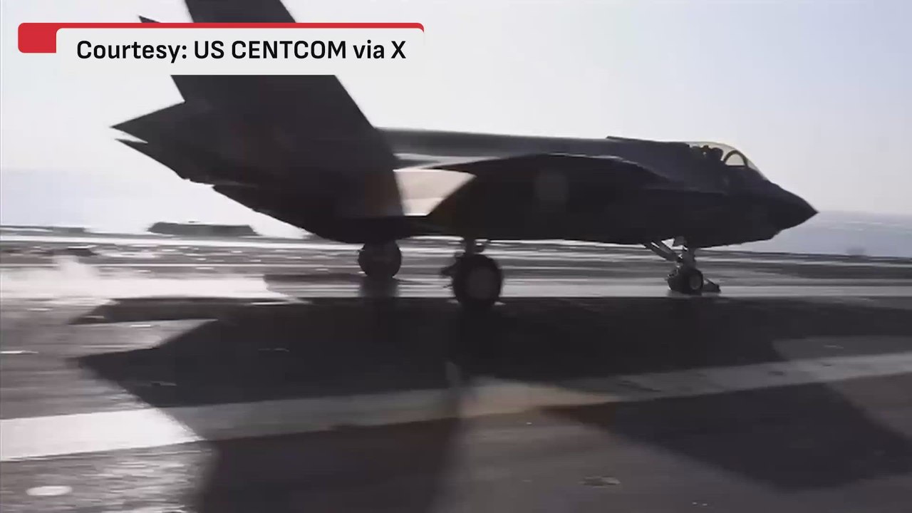 U.S. military releases video and still images it says show airstrikes on Iran