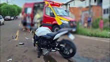 Com Hornet, motociclista sofre acidente e fica ferido na Rua Boa Viagem