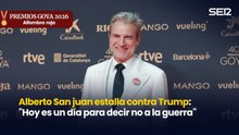 Alberto San juan: "Hoy es, desde luego, un día para decir no a la guerra"