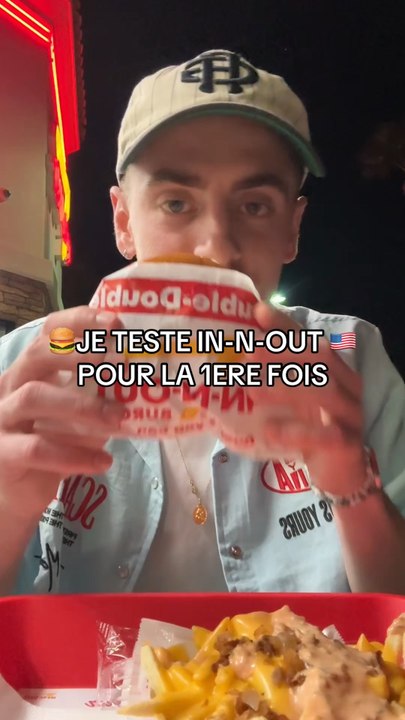 Je goute In-N-Out pour la 1ere fois !