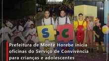 Prefeitura de Monte Horebe inicia oficinas do Serviço de Convivência para crianças e adolescentes