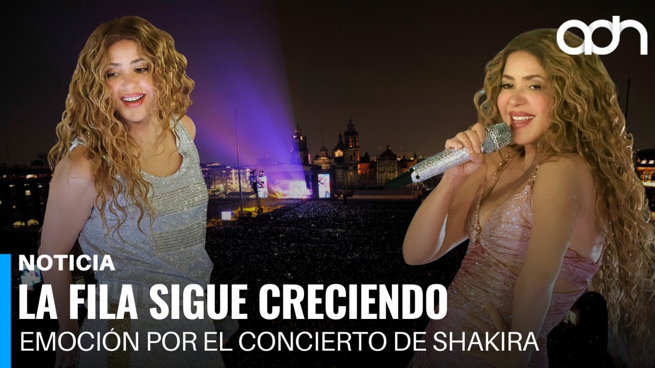 Brindan apoyo a fans formados para el concierto de Shakira en el Zócalo