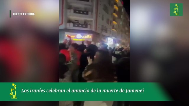 Los iraníes celebran el anuncio de la muerte de Jamenei
