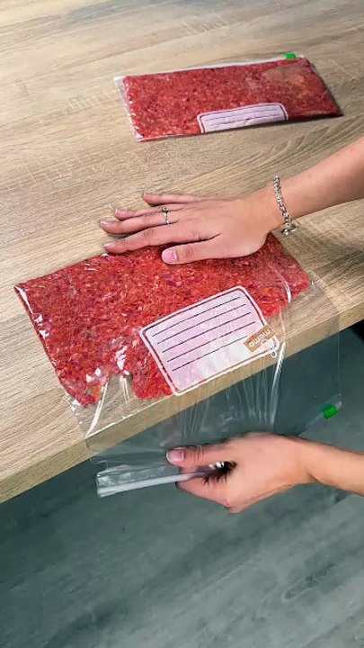 Simple meat packaging hack at home👍