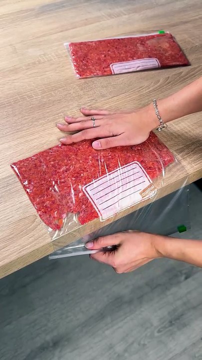 Simple meat packaging hack at home👍